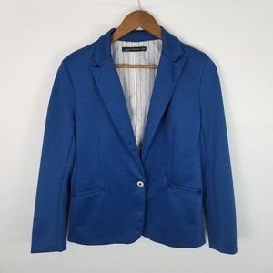 Zara Woman Royal Blue Long Sleeve Blazer Jacket